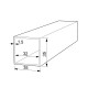 SQUARE ALUMINUM PROFILE 35x35 ANODIZED SQUARE, RECTANGLE SHAPE PROFILES